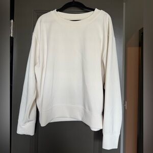 Cream Crewneck Top
